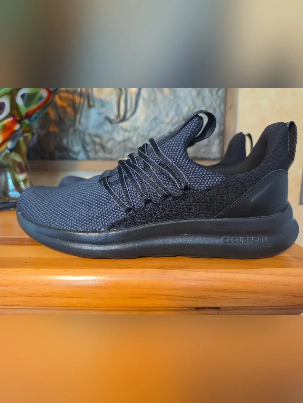 Adidas Black Athletic Cloudfoam Sneaker
